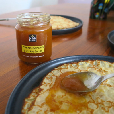 pomme caramel à la bretonne bois jumel
